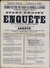 Chemin de fer de Paray-le-Monial à Givors, section de Lozanne à Givors. Avant-projet. Enquête d'utilité publique. Arrêté préfectoral (26 septembre 1885).