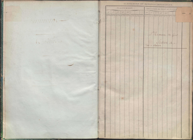 Livre de mutations des propriétés bâties et non bâties.
