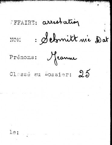 SCHMITT Jeanne (née DAT)