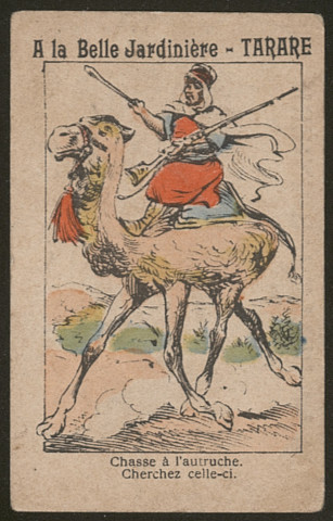 Chasse à l'autruche. Cherchez celle-ci.