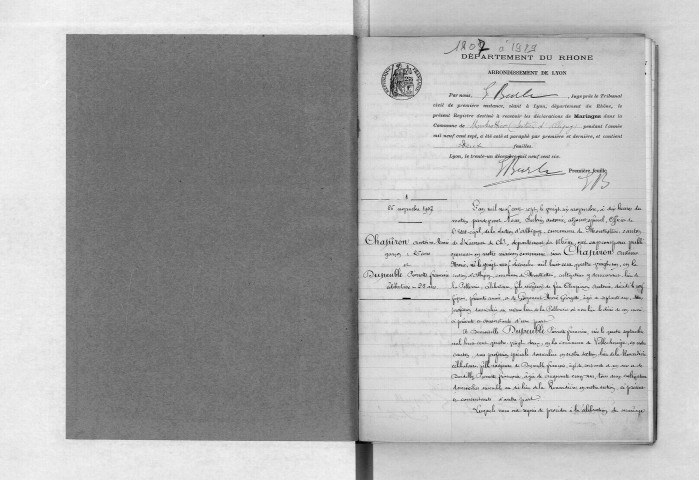 Mariage - Section d'Albigny