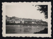 Rive droite du Rhône vue depuis l'avenue du Parc (actuelle avenue de Grande Bretagne).