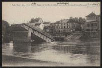 Le pont de Lagny, sur la Marne, détruit pour arrêter la marche allemande.