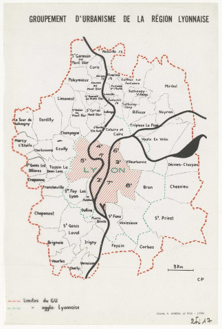 Groupement d'urbanisme de la région lyonnaise.