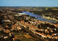 Rochetaillée-sur-Saône. Vue générale et le barrage.