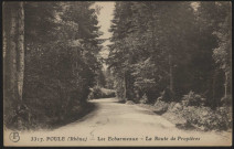 Les Echarmeaux. La route de Propières.