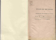 État de sections.