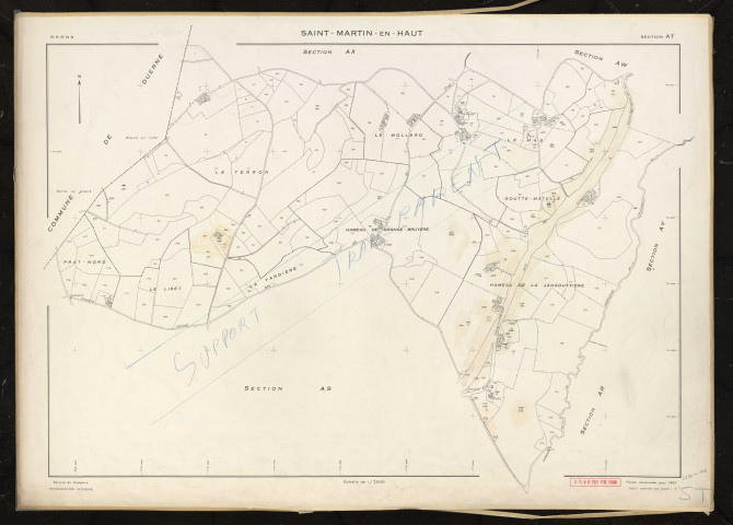 Section AT. Feuille renouvelée pour 1957.