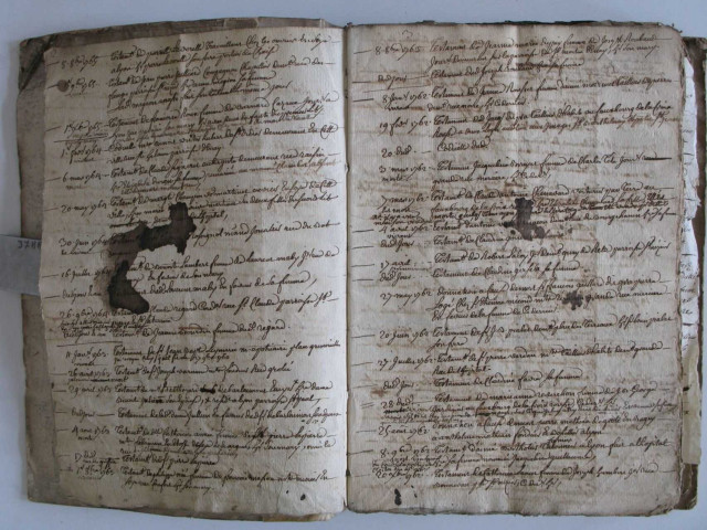 Répertoire des actes concernant l'hôpital de la Charité de Lyon.