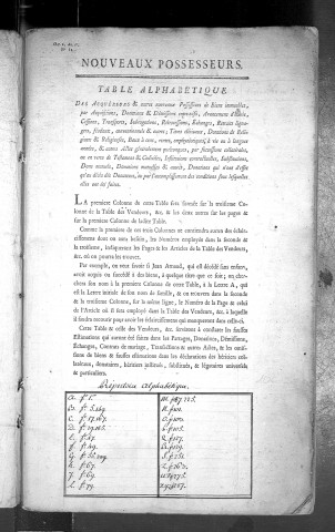 1er janvier 1751-25 prairial an VI.