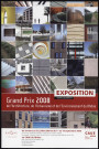 Conseil d'architecture, d'urbanisme et de l'environnement du Rhône (CAUE). Exposition "Grand Prix 2008 de l'architecture, de l'urbanisme et de l'environnement du Rhône" (24 mars-19 septembre 2009).