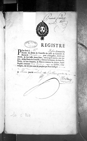 14 octobre 1704-28 janvier 1707.