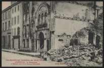 La synagogue et maisons de la rue Castara incendiées.