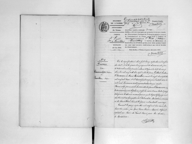 Mariage - Section de Manissieux