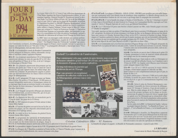 Almanach du facteur 1994.