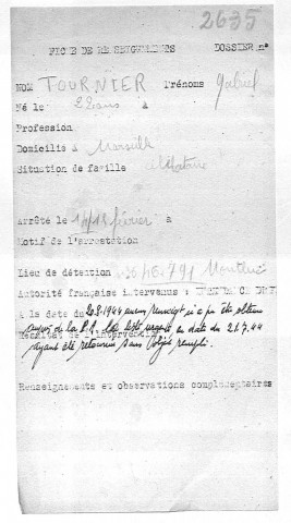 TOURNIER Gabriel