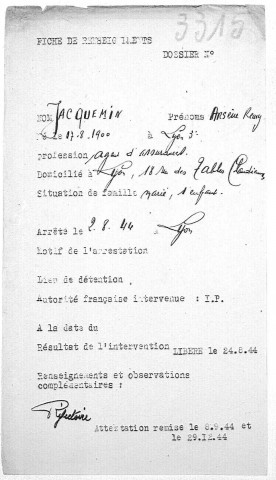 JACQUEMIN Arsène Rémy