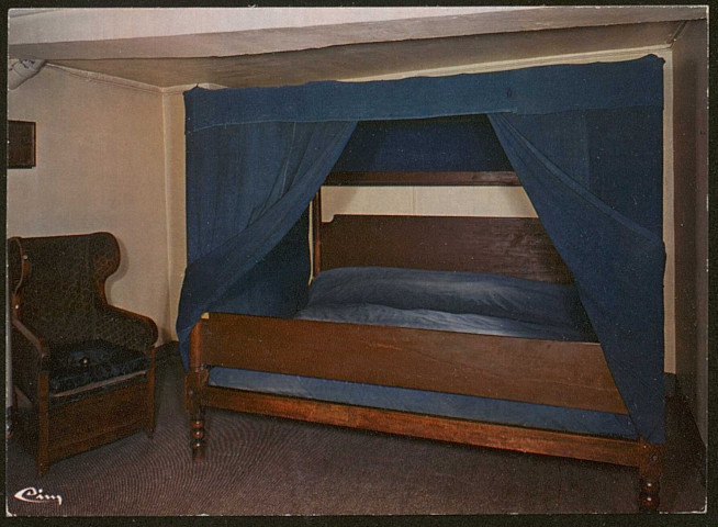 Musée des Hospice civils de Lyon. Lit à 4 places utilisé à l'Hôtel-Dieu jusqu'en 1787.