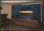 Musée des Hospice civils de Lyon. Lit à 4 places utilisé à l'Hôtel-Dieu jusqu'en 1787.