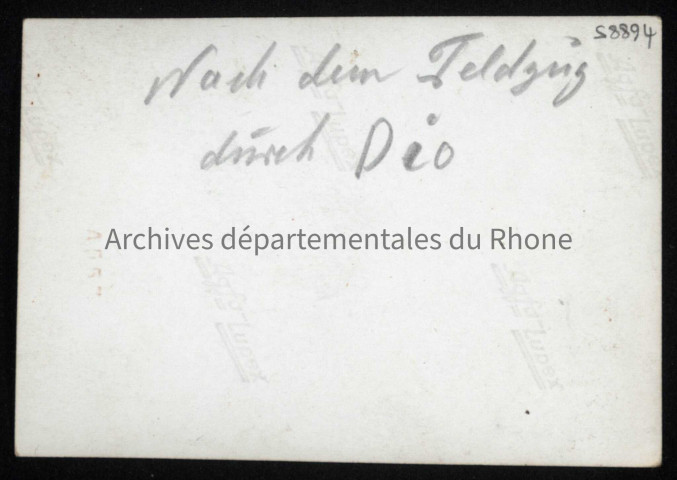 Remontée des troupes vers le nord.