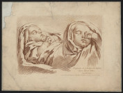 « Deux jeunes enfants, dont l'un dort » par [François Boucher].