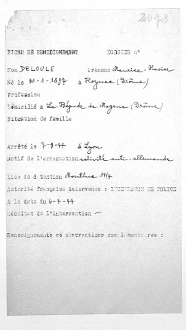 DELOULE Maurice Xavier