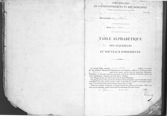 Décembre 1842-février 1849 (volume A4).