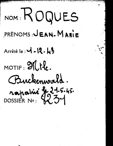 ROQUES Jean-Marie