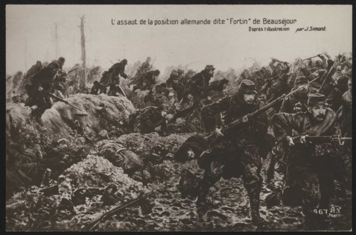 L'assaut de la position allemande dite « Fortin » de Beauséjour (février-mars 1915).
