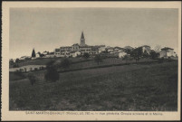 Saint-Martin-en-Haut. Vue générale, groupe scolaire et la mairie.