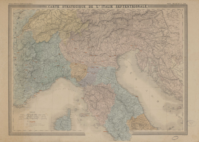 Cartes européennes, 1859-1870.