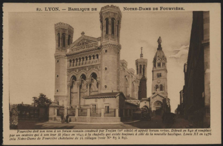 Lyon. Basilique Notre-Dame de Fourvière.