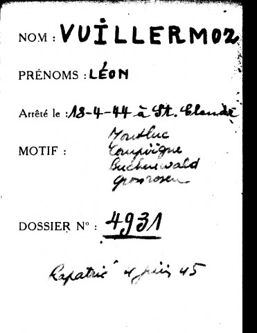 VUILLERMOZ Léon