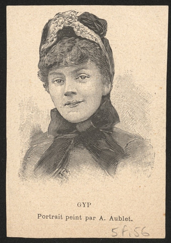 Sibylle Gabrielle Riquetti de Mirabeau, dite Gyp (1849-1932), dramaturge, romancière et salonnière.