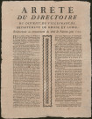 Arrêté du Directoire du district de Villefranche, département de Rhône et Loire, le 28 janvier 1793, l'An second de la République française, relativement au recouvrement de droit de patentes pour 1792.