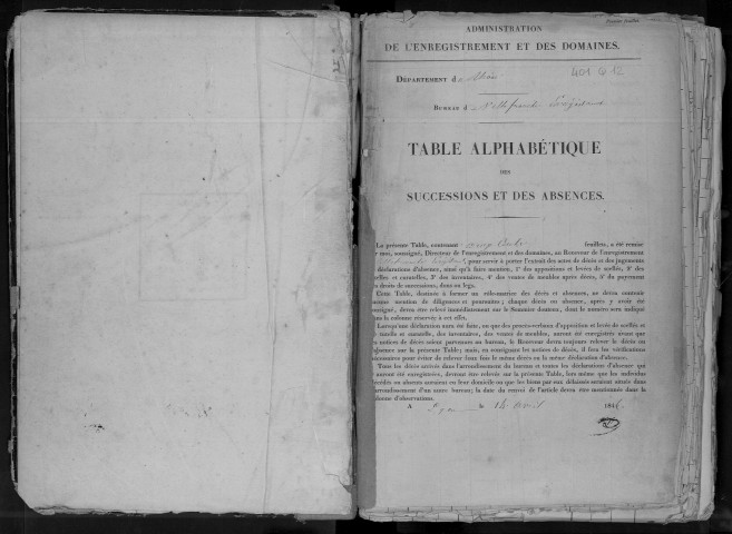 Avril 1852-décembre 1856.