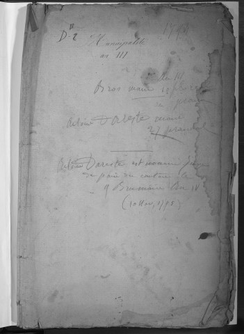 1er avril 1795-10 novembre 1795.