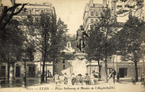 Lyon. Place Sathonay et Montée de l'Amphithéâtre.
