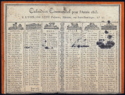 Calendrier commercial pour l'année 1823.
