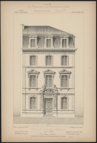 Hôtel de la Caisse d'Epargne à Lyon.