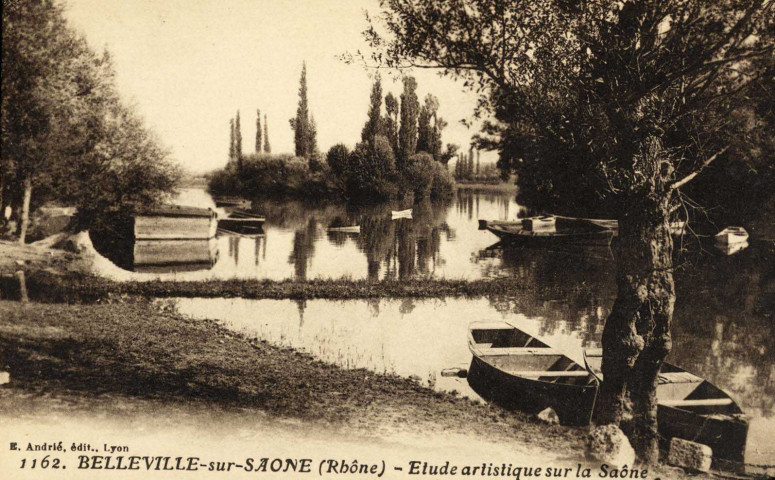Belleville-sur-Saône. Etude artistique sur la Saône.