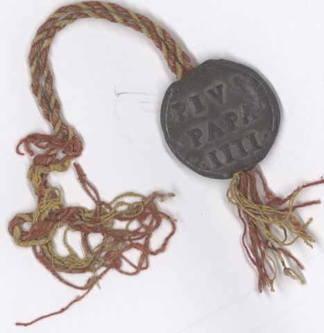 Bulle de Pie IV confirmant les statuts de 1556.