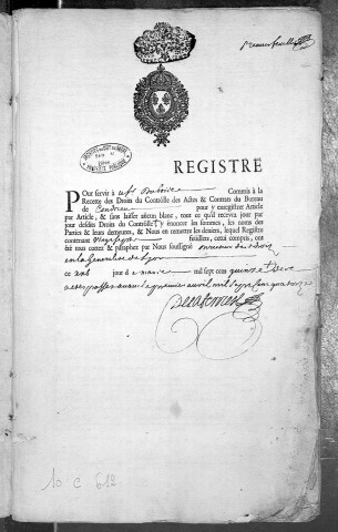 16 avril 1715-7 août 1717.
