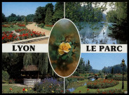 Vues multiples en mosaïque. Lyon - Le parc.