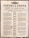 Instructions publiées par ordre du Roi pour accélérer la confection et le recouvrement des rôles des impositions dans les différentes villes et communautés.