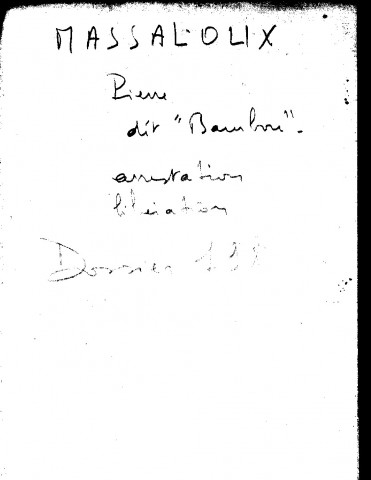 MASSALOUX Pierre dit BAMBOU