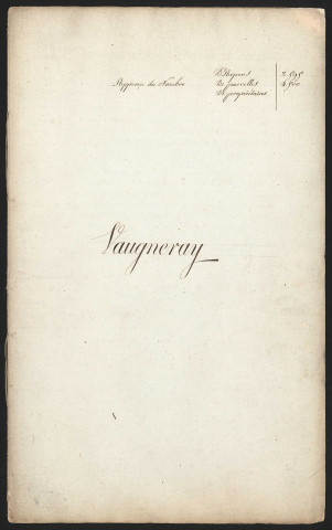 Vaugneray, 20 novembre 1823.
