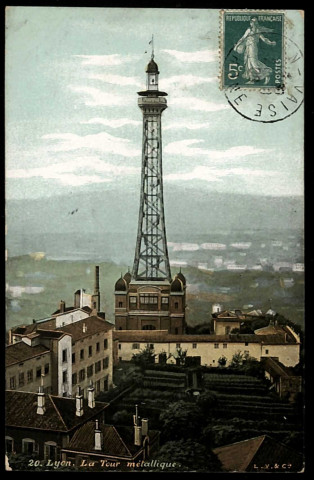 Lyon. La tour métallique.