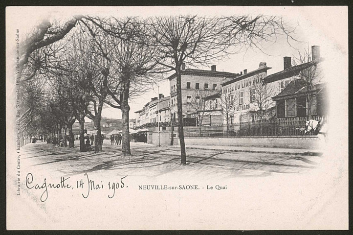 Neuville-sur-Saône. Le quai.