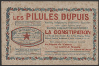 Pilules Dupuis contre la constipation.